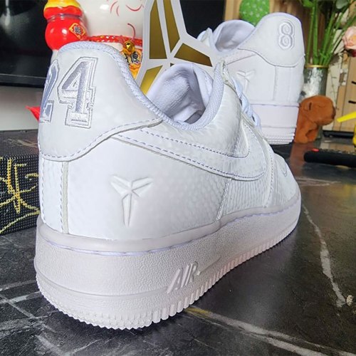 An Updated Look At The Kobe Bryant x Nike Air Force 1 Low “Forever White”(pic6) An Updated Look At The Kobe Bryant x Nike Air Force 1 Low “Forever White”(pic6)