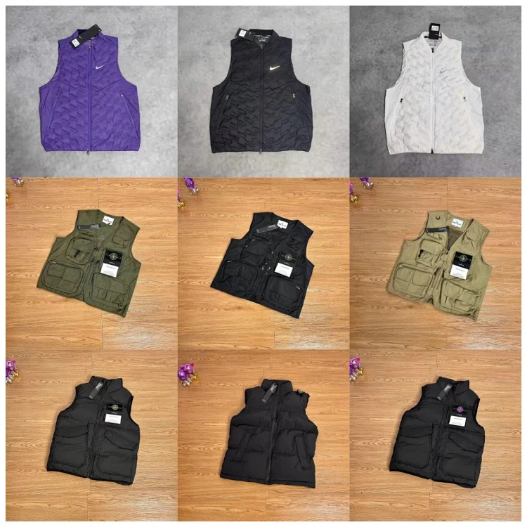 'Nike Purple Quilted Vest'