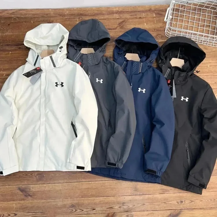 Under Armour White Hooded Jack
